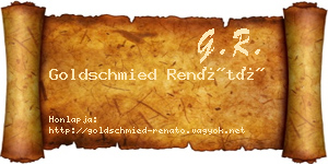 Goldschmied Renátó névjegykártya